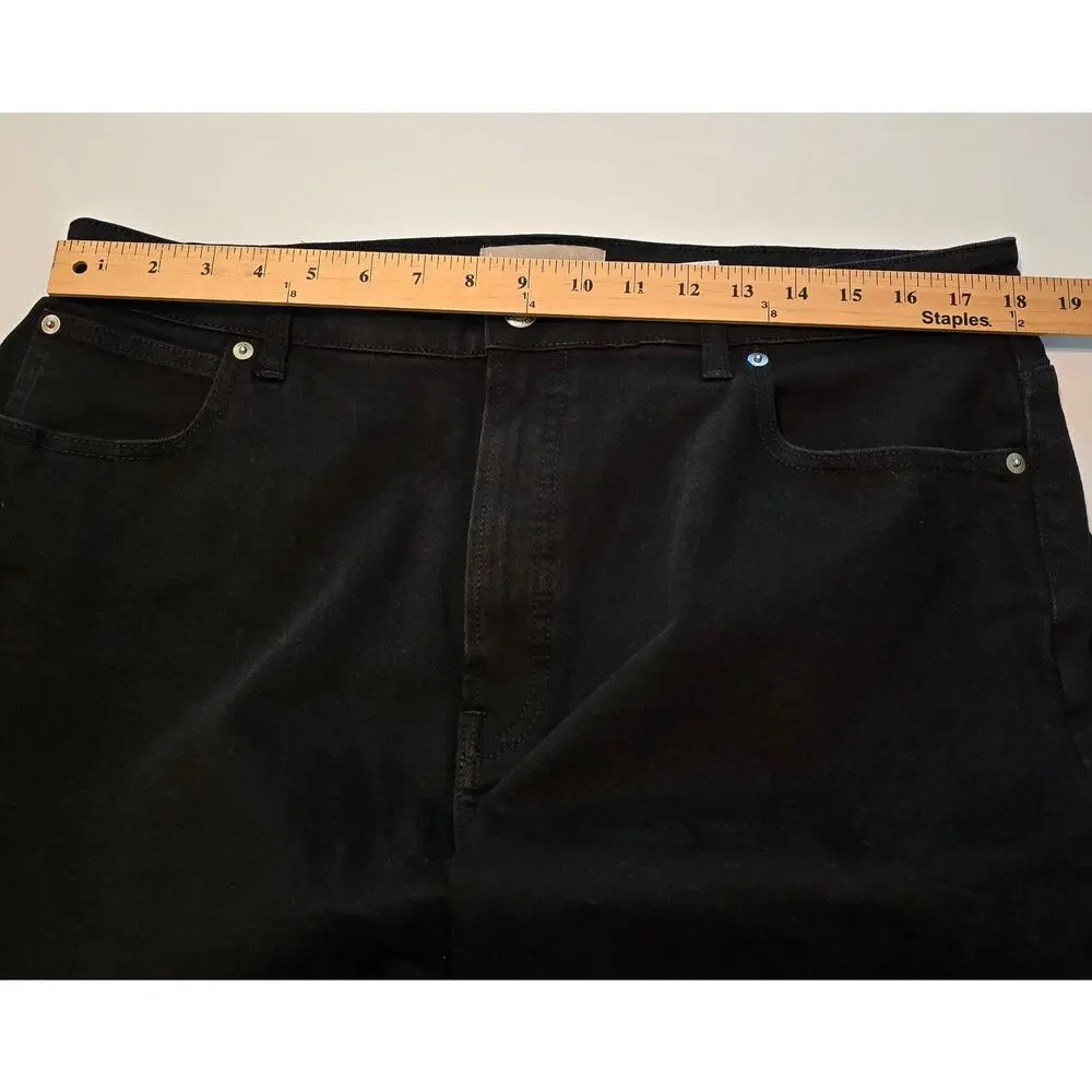 Everlane Jeans Womens Plus Size 35 Regular Black The Curvy Way High Neutral NWT